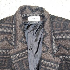 Tribal Black and Brown Patterned Jacket